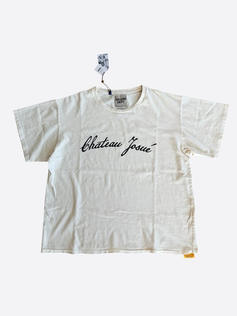 Gallery Dept Archival White Chateau Josue Script T-Shirt